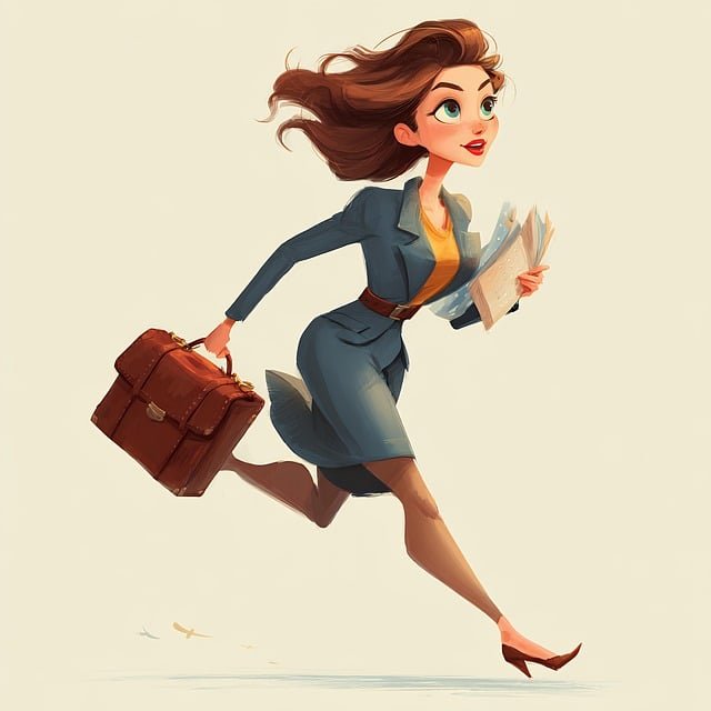 woman running personal assistant